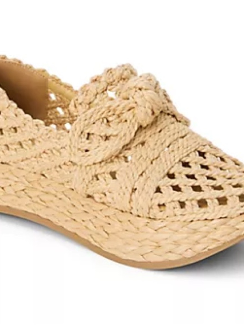 Matisse Espanola Rafia Espadrille Platform Shoes in Beige sz 9 New!